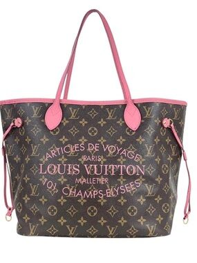Louis Vuitton Ikat Pink Monogram Canvas Neverfull Tote